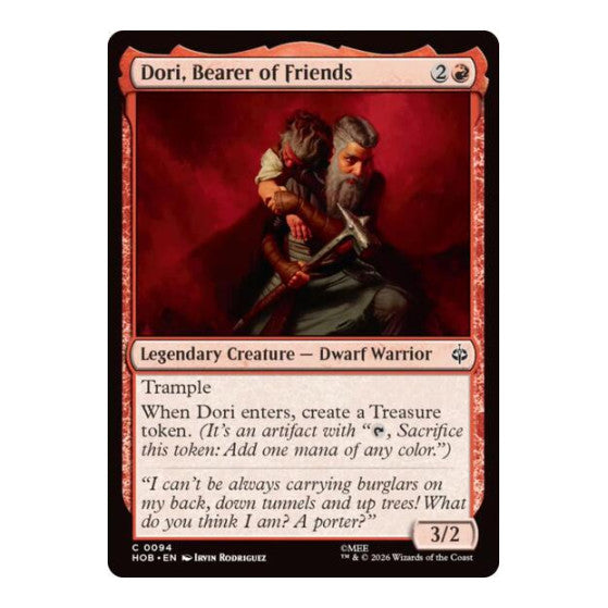 Dori, Bearer of Friends (HOB) #94 Common (Lightly Played) The Hobbit Magic: The Gathering: 2026