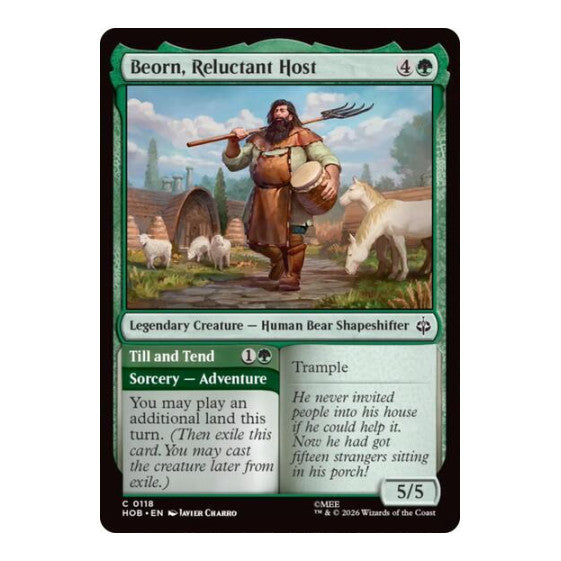 Beorn, Reluctant Host (HOB) #118 Common (Lightly Played) The Hobbit Magic: The Gathering: 2026