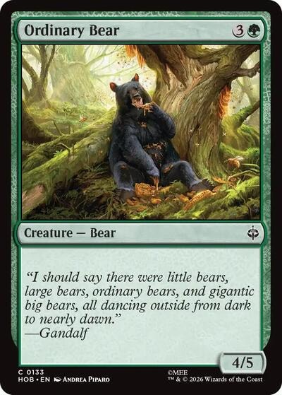 Ordinary Bear (HOB) #133 Common (Lightly Played) The Hobbit Magic: The Gathering: 2026