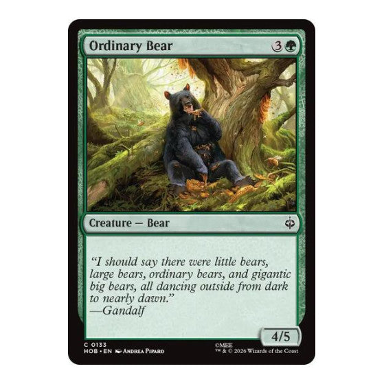Ordinary Bear (HOB) #133 Common (Lightly Played) The Hobbit Magic: The Gathering: 2026