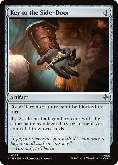 Key to the Side Door (HOB) #175 Uncommon (Lightly Played) The Hobbit Magic: The Gathering: 2026