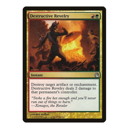 Destructive Revelry (THS) #192 Uncommon (Lightly Played) Theros Magic: The Gathering: 2013