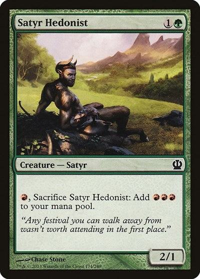 Satyr Hedonist (THS) #174 Common Theros Magic: The Gathering: 2013