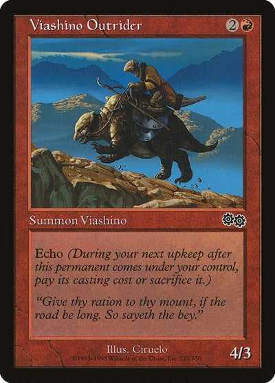 Viashino Outrider (USG) #223 Common (Lightly Played) Urza's Saga Magic: The Gathering: 1998