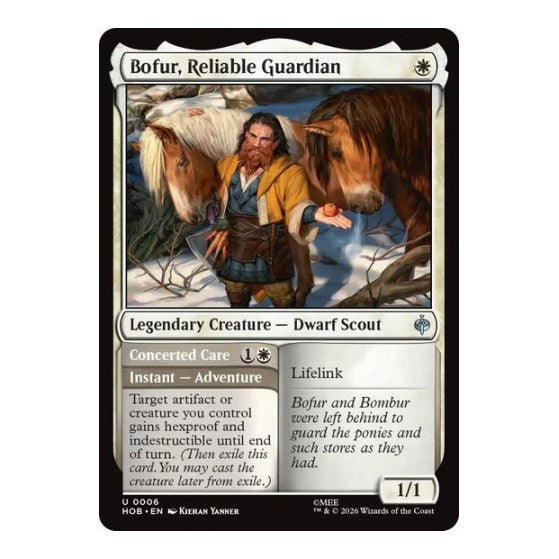 Bofur, Reliable Guardian (HOB) #6 Uncommon (Lightly Played) The Hobbit Magic: The Gathering: 2026