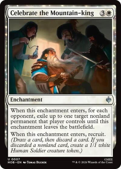 Celebrate the Mountain king (HOB) #7 Uncommon (Lightly Played) The Hobbit Magic: The Gathering: 2026