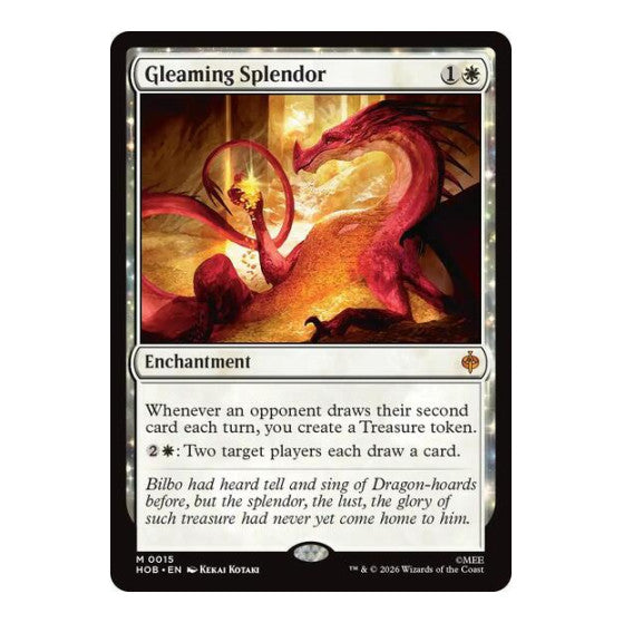 Gleaming Splendor (HOB) #15 Mythic Rare (Near Mint) The Hobbit Magic: The Gathering: 2026