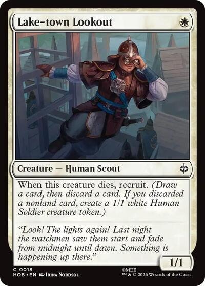 Lake town Lookout (HOB) #18 Common (Lightly Played) The Hobbit Magic: The Gathering: 2026