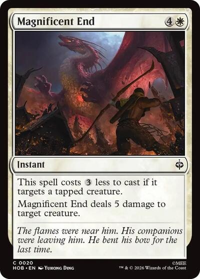 Magnificent End (HOB) #20 Common (Lightly Played) The Hobbit Magic: The Gathering: 2026