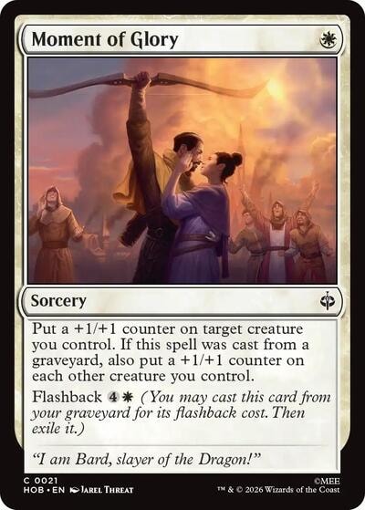 Moment of Glory (HOB) #21 Common (Lightly Played) The Hobbit Magic: The Gathering: 2026