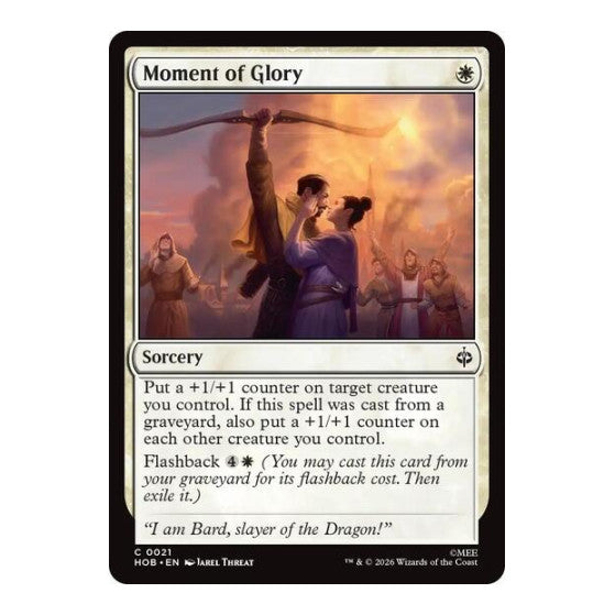 Moment of Glory (HOB) #21 Common (Lightly Played) The Hobbit Magic: The Gathering: 2026