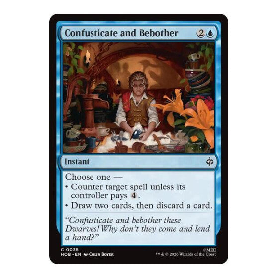 Confusticate and Bebother (HOB) #35 Common (Lightly Played) The Hobbit Magic: The Gathering: 2026
