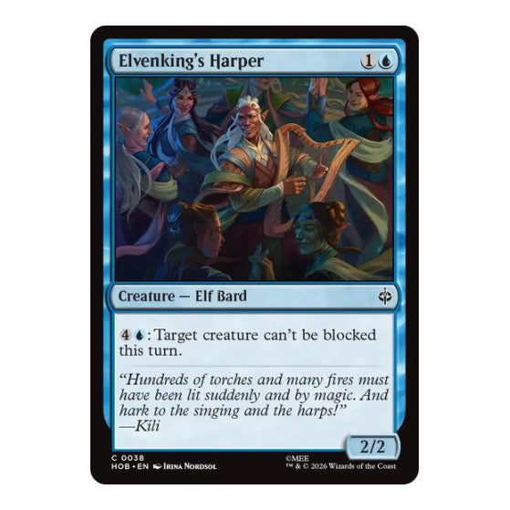 Elvenking's Harper (HOB) #38 Common (Lightly Played) The Hobbit Magic: The Gathering: 2026