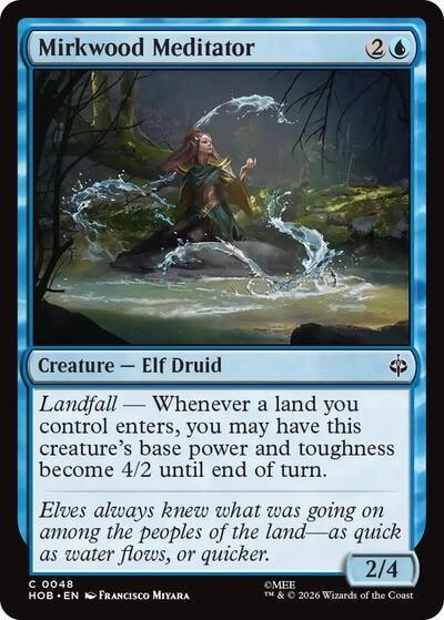 Mirkwood Meditator (HOB) #48 Common (Lightly Played) The Hobbit Magic: The Gathering: 2026