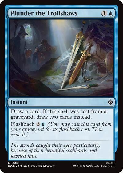 Plunder the Trollshaws (HOB) #51 Common (Lightly Played) The Hobbit Magic: The Gathering: 2026