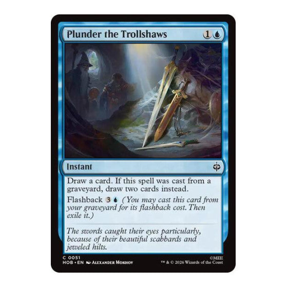 Plunder the Trollshaws (HOB) #51 Common (Lightly Played) The Hobbit Magic: The Gathering: 2026