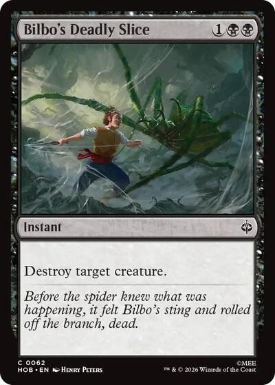 Bilbos Deadly Slice (HOB) #62 Common (Lightly Played) The Hobbit Magic: The Gathering: 2026