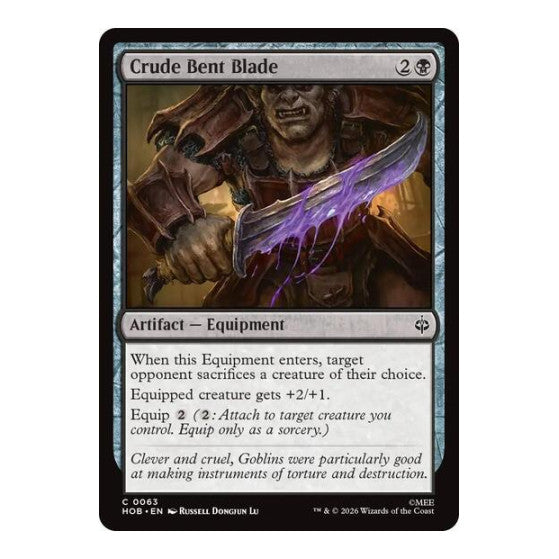 Crude Bent Blade (HOB) #63 Common (Lightly Played) The Hobbit Magic: The Gathering: 2026