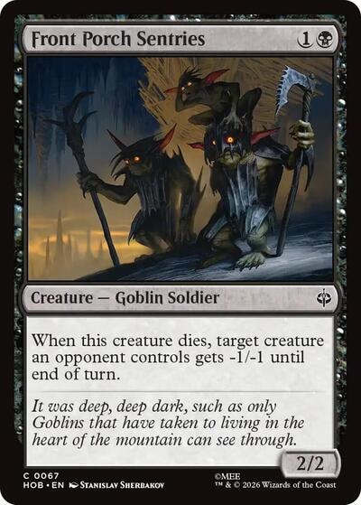 Front Porch Sentries (HOB) #67 Common (Lightly Played) The Hobbit Magic: The Gathering: 2026
