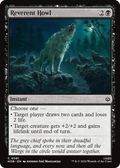Reverent Howl (HOB) #81 Common (Lightly Played) The Hobbit Magic: The Gathering: 2026
