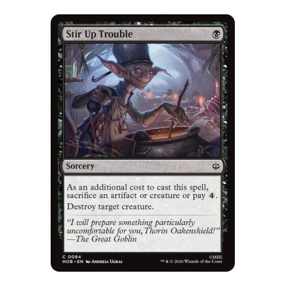 Stir Up Trouble (HOB) #84 Common (Lightly Played) The Hobbit Magic: The Gathering: 2026