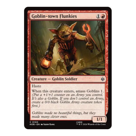 Goblin-town Flunkies (HOB) #100 Common The Hobbit Magic: The Gathering: 2026