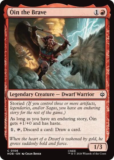Oin the Brave (HOB) #106 Common (Lightly Played) The Hobbit Magic: The Gathering: 2026