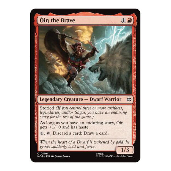 Oin the Brave (HOB) #106 Common (Lightly Played) The Hobbit Magic: The Gathering: 2026