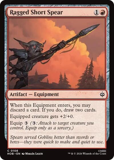 Ragged Short Spear (HOB) #108 Common (Lightly Played) The Hobbit Magic: The Gathering: 2026