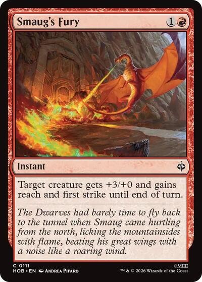 Smaugs Fury (HOB) #111 Common (Lightly Played) The Hobbit Magic: The Gathering: 2026