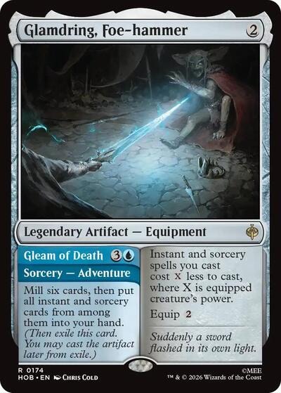 Glamdring Foe hammer (HOB) #174 Rare (Lightly Played) The Hobbit Magic: The Gathering: 2026