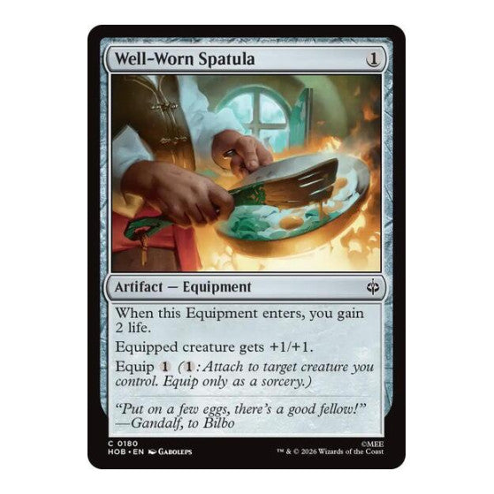 Well-Worn Spatula (HOB) #180 Common (Lightly Played) The Hobbit Magic: The Gathering: 2026
