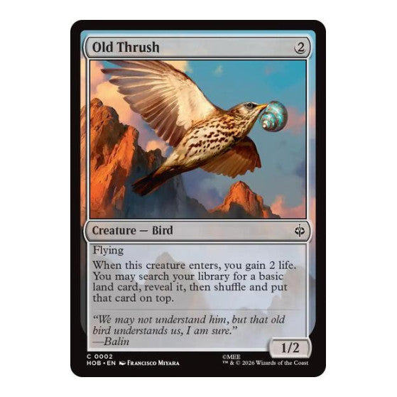 Old Thrush (HOB) #2 Common (Lightly Played) The Hobbit Magic: The Gathering: 2026
