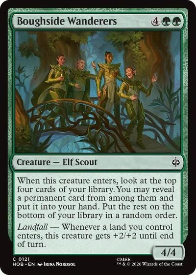 Boughside Wanderers (HOB) #121 Common (Lightly Played) The Hobbit Magic: The Gathering: 2026