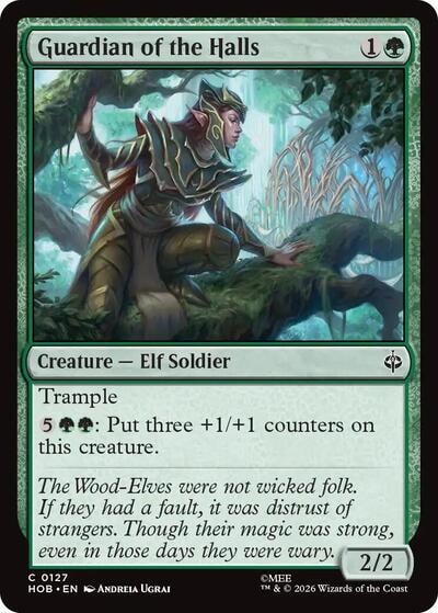 Guardian of the Halls (HOB) #127 Common (Lightly Played) The Hobbit Magic: The Gathering: 2026