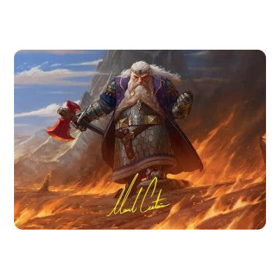 Dain of the Ancient Halls Art Card (Gold-Stamped Signature) (ASHOB) #48 Special (Lightly Played) Art Series: The Hobbit Magic: The Gathering: 2026