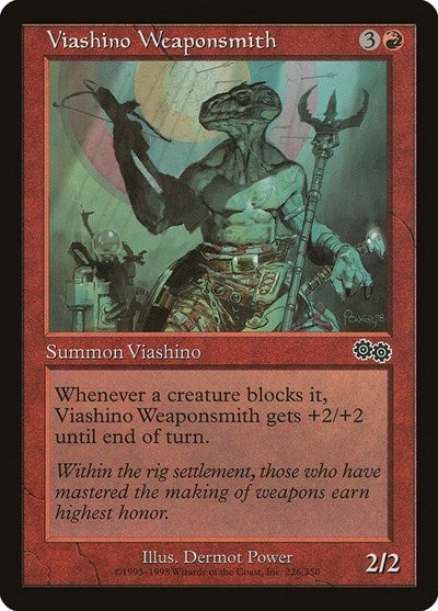 Viashino Weaponsmith (USG) #226 Common (Lightly Played) Urza's Saga Magic: The Gathering: 1998
