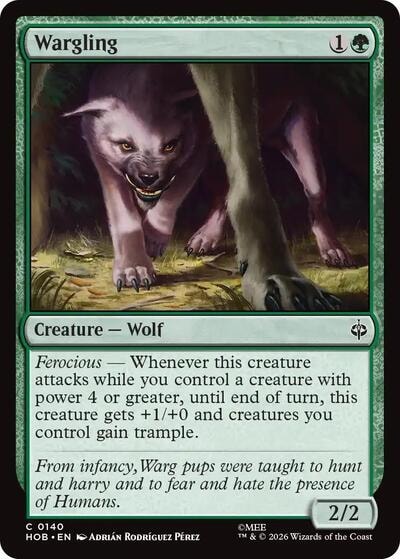Wargling (HOB) #140 Common (Lightly Played) The Hobbit Magic: The Gathering: 2026