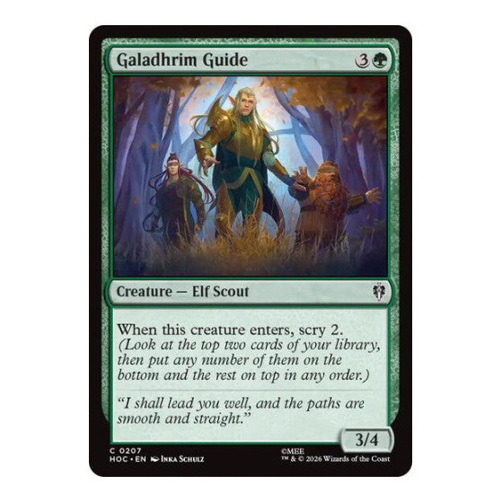 Galadhrim Guide (HOC) #207 Common (Lightly Played) The Hobbit: Eternal-Legal Magic: The Gathering: 2026