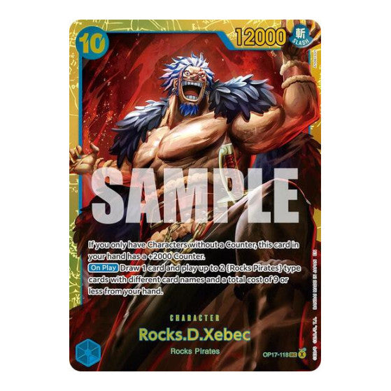 Rocks.D.Xebec (118) (OP17) #OP17-118 Secret Rare (Foil Near Mint) The World's Strongest Warriors One Piece Card Game: 2026