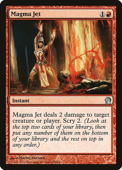 Magma Jet (THS) #128 Uncommon (Lightly Played) Theros Magic: 2013