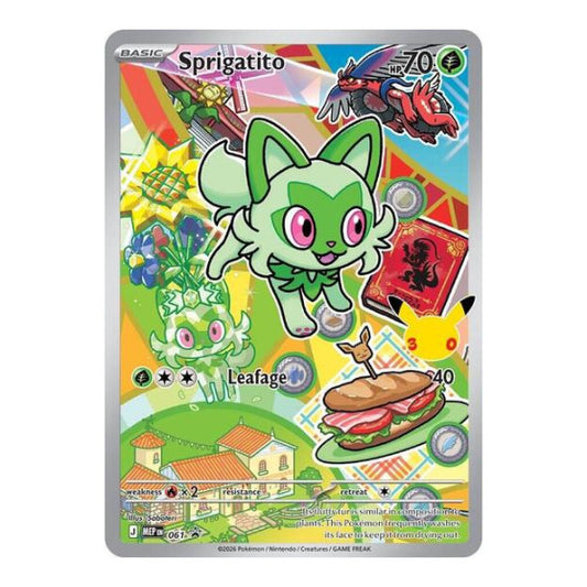 Sprigatito - 061 (MEP) #061 Promo (Holofoil Near Mint) ME: Mega Evolution Promo Pokemon: 2025