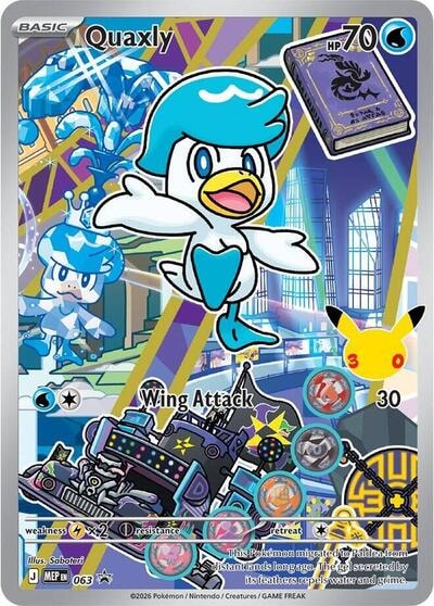 Quaxly - 063 (MEP) #063 Promo (Holofoil Near Mint) ME: Mega Evolution Promo Pokemon: 2025