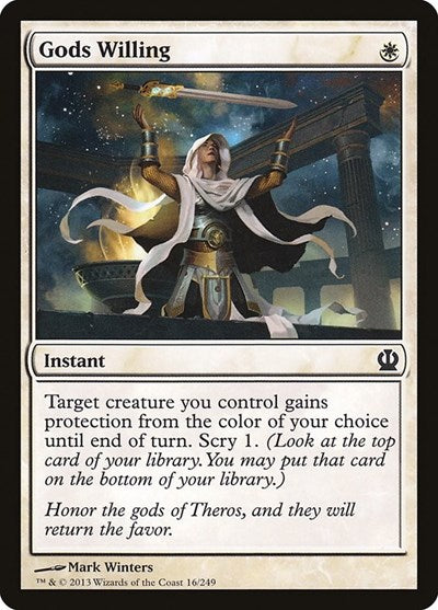 Gods Willing (THS) #16 Common (Lightly Played) Theros Magic: 2013