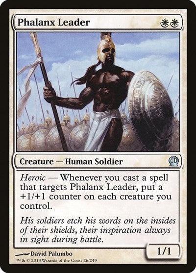 Phalanx Leader (THS) #26 Uncommon (Lightly Played) Theros Magic: 2013