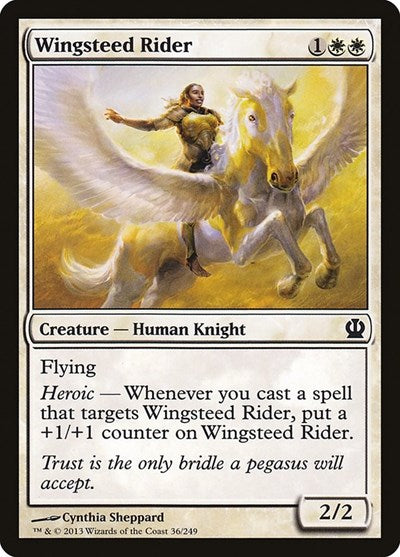 Wingsteed Rider (THS) #36 Common (Lightly Played) Theros Magic: The Gathering: 2013