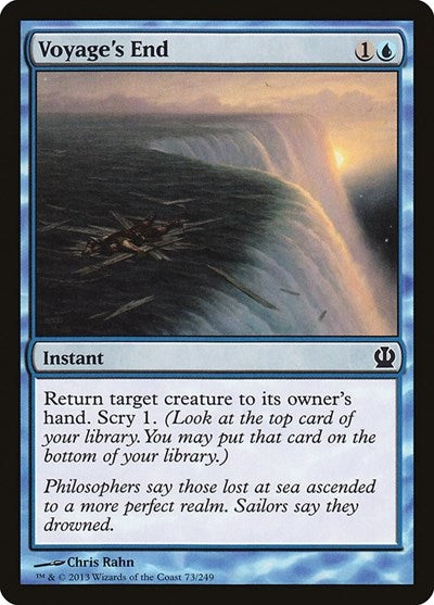 Voyages End (THS) #73 Common (Foil Lightly Played) Theros Magic: The Gathering: 2013