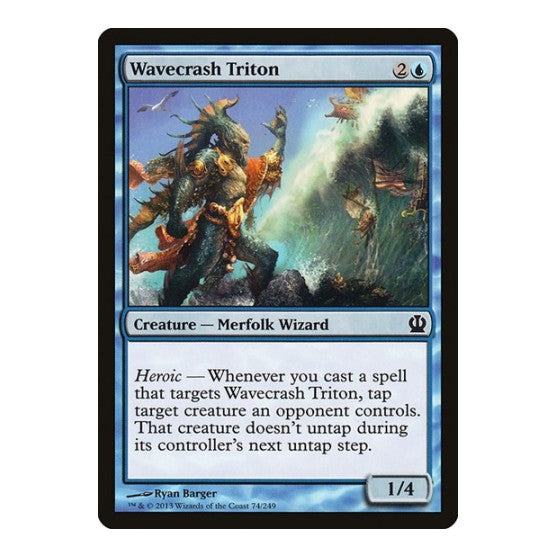 Wavecrash Triton (THS) #74 Common (Lightly Played) Theros Magic: The Gathering: 2013