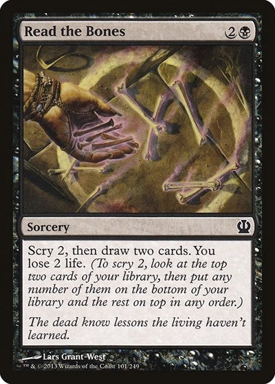 Read the Bones (THS) #101 Common (Heavily Played) Theros Magic: 2013