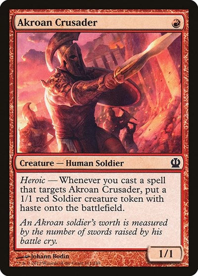 Akroan Crusader (THS) #111 Common (Lightly Played) Theros Magic: 2013